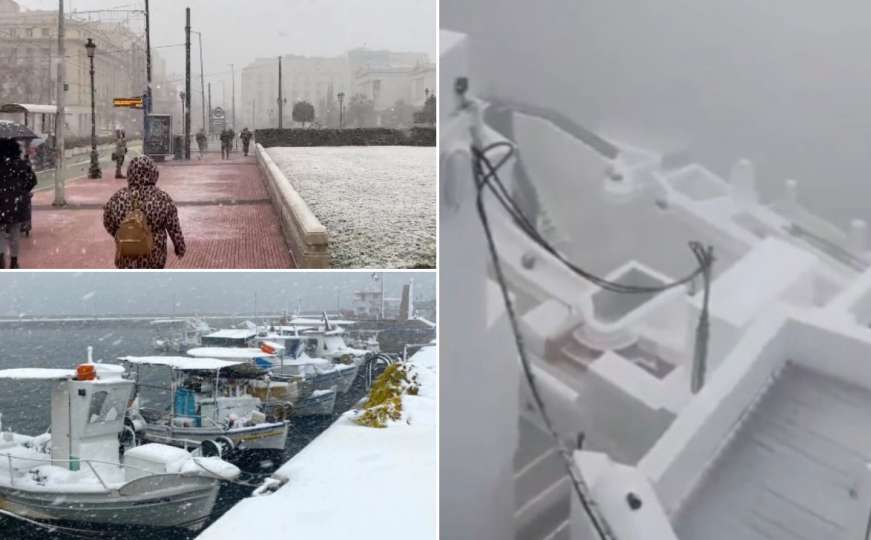 Snježna oluja u Grčkoj: Zarobljeni u snijegu i ledu 20 sati